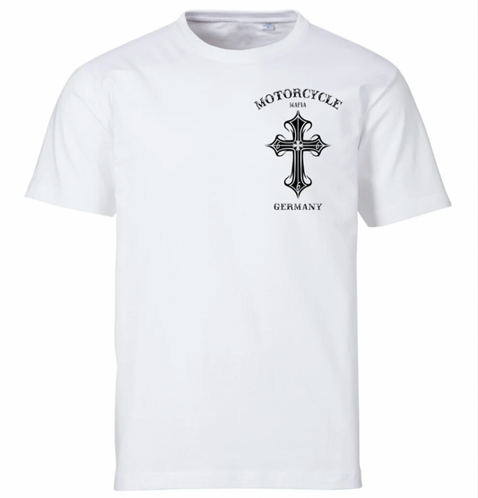 T-Shirt Kreuz weiß
