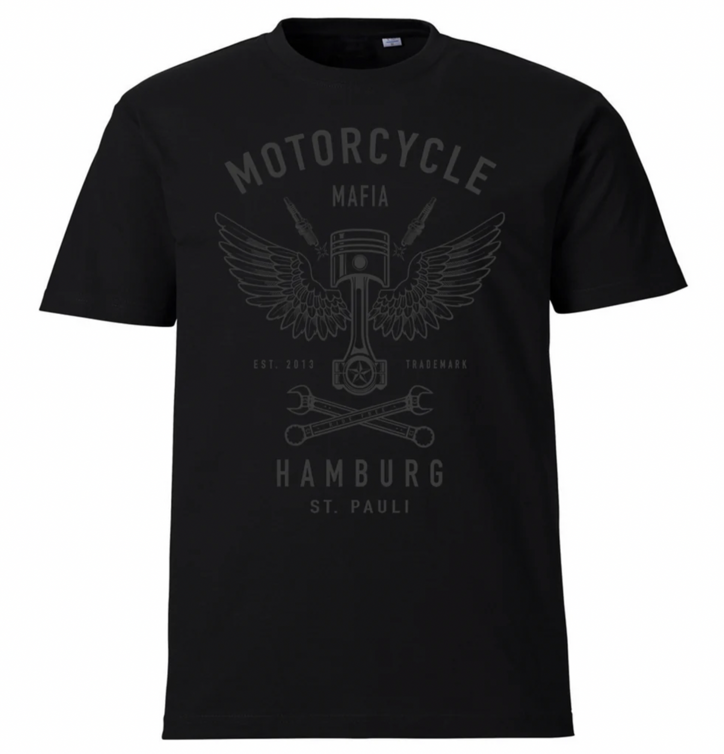 T-Shirt Kolben schwarz/grau