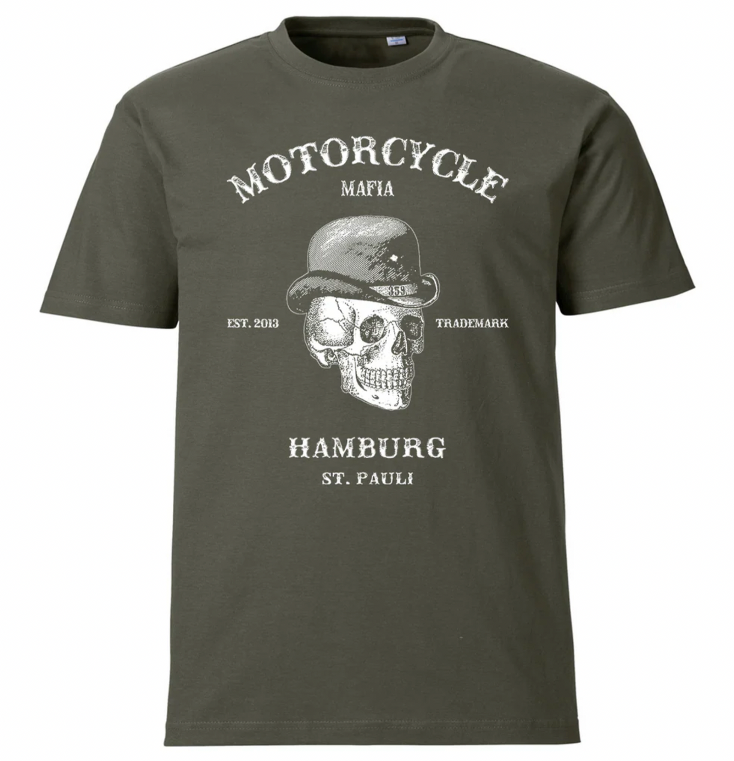 T-Shirt Paddy khaki/white